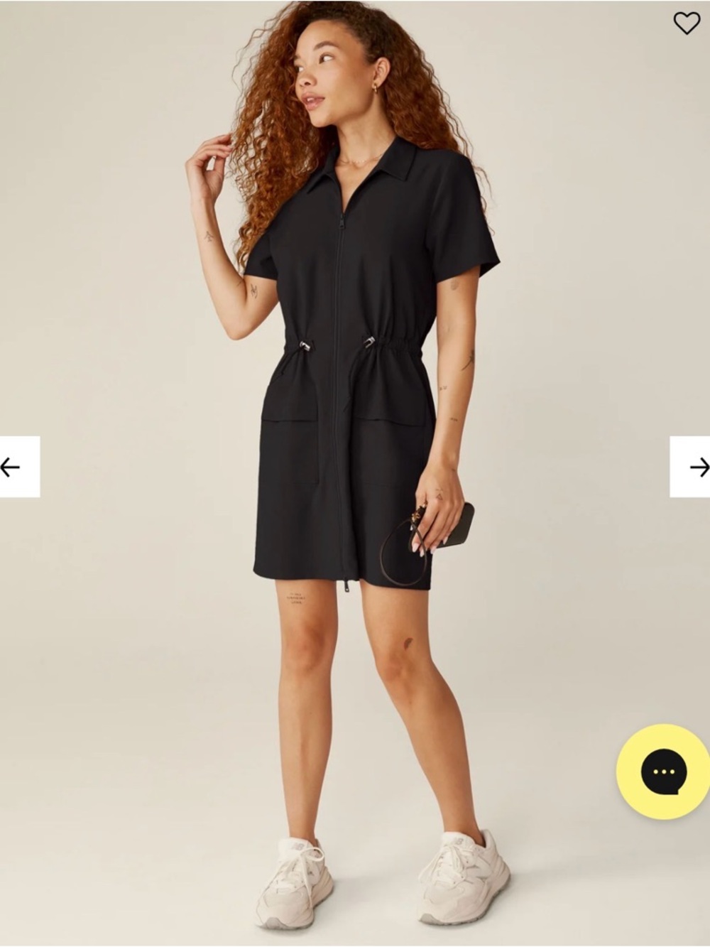 Beyond Yoga Navy Active Zip Dress - Picture 6 of 6